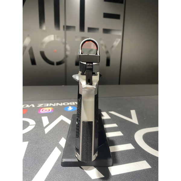 Pistolet PHOENIX Drake Production Optic Bi-Ton + Trijicon SRO  Chez DEVILLE ARMORY. Votre armurerie en ligne.