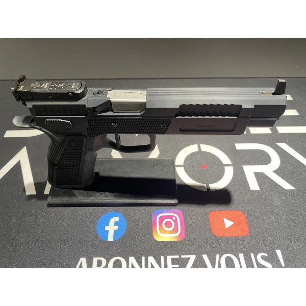 Pistolet Phoenix Drake Target 6'' Noir 9x19  Chez DEVILLE ARMORY. Votre armurerie en ligne.