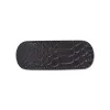 Etui fleur de Cuir serpent noir