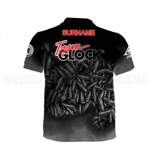 DED Sportswear Set Team Glock Black Theme, taille: XXS, Nom personnalisé: No Name  Chez DEVILLE ARMORY. Votre armurerie en ligne