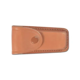 Etui Cuir moulé doublé marron clair