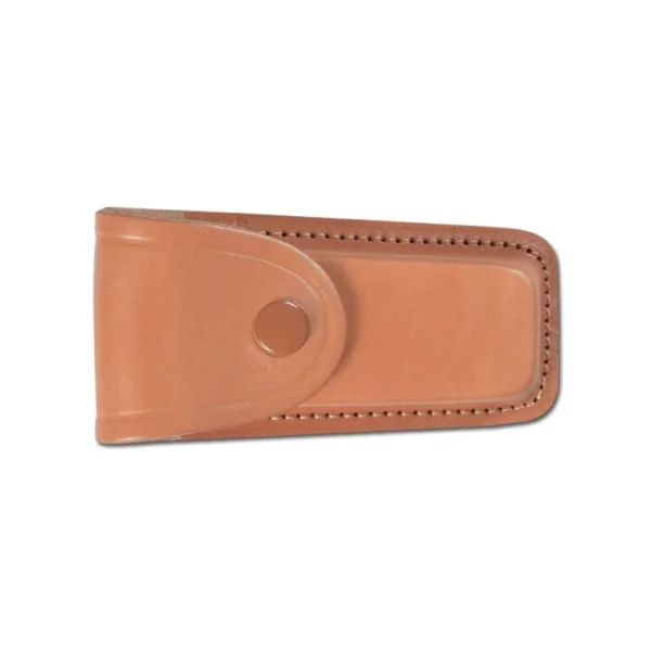 Etui Cuir moulé doublé marron clair