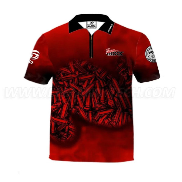 DED Sportswear Set Team Glock Red Theme, taille : 7XL, nom personnalisé : sans nom  Chez DEVILLE ARMORY. Votre armurerie en lign
