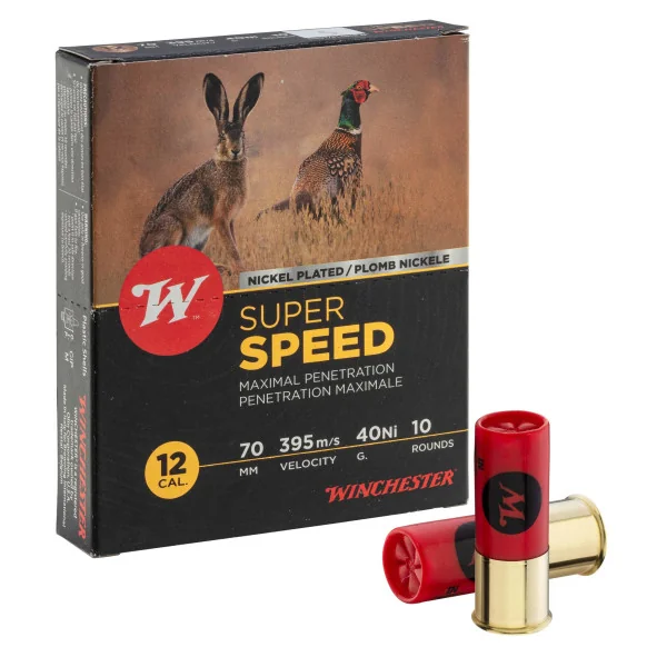 Cartouches Winchester Super Speed G2 nickel - Cal. 12/70
