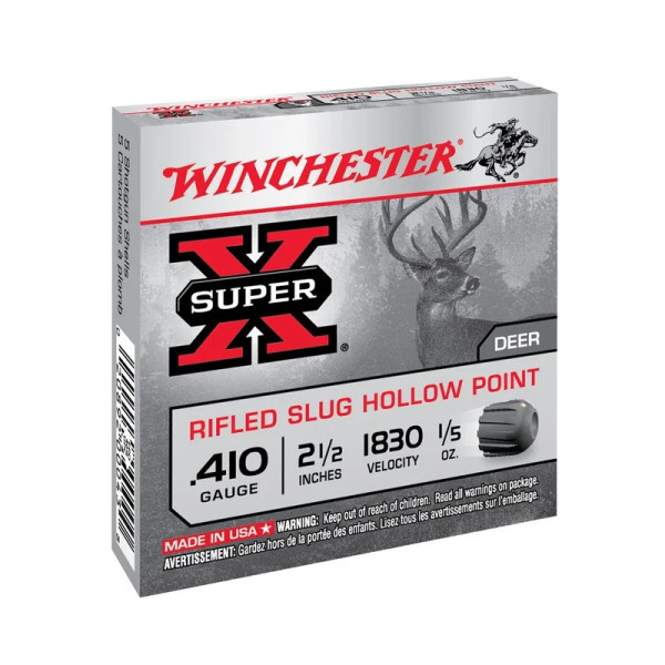 Cartouches Winchester Super X plus - Cal. 410  Chez DEVILLE ARMORY. Votre armurerie en ligne.