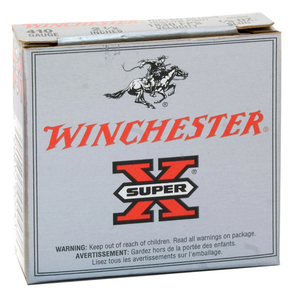 Cartouches Winchester Super X plus - Cal. 410  Chez DEVILLE ARMORY. Votre armurerie en ligne.