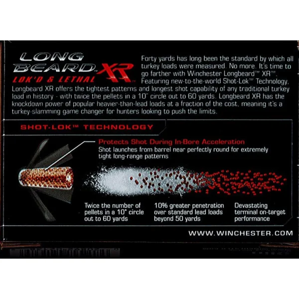 Cartouches Winchester XR long beard 12/76
