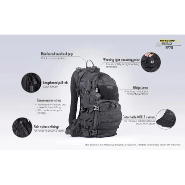 Nitecore BP20 Sac à dos