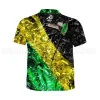 DED Ensemble Sportswear IPSC Jamaica Theme, size: M, Personnalisé Name: No Name
