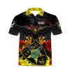 DED Ensemble Sportswear DVC Germany Theme, size: 3XL, Personnalisé Name: No Name