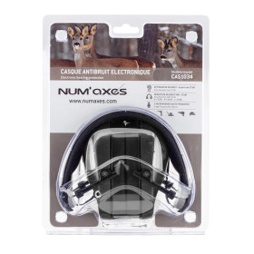 Casque antibruit électronique NUM'AXES CAS1034 Noir  Chez DEVILLE ARMORY. Votre armurerie en ligne.