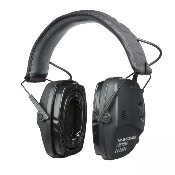 Casque antibruit Bluetooth NUM'AXES CAS1036 Noir  Chez DEVILLE ARMORY. Votre armurerie en ligne.