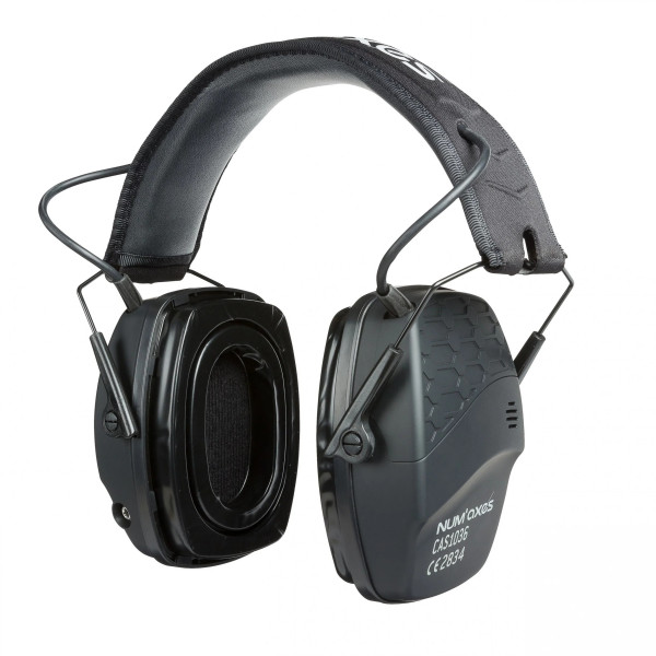 Casque antibruit Bluetooth NUM'AXES CAS1036 Noir  Chez DEVILLE ARMORY. Votre armurerie en ligne.