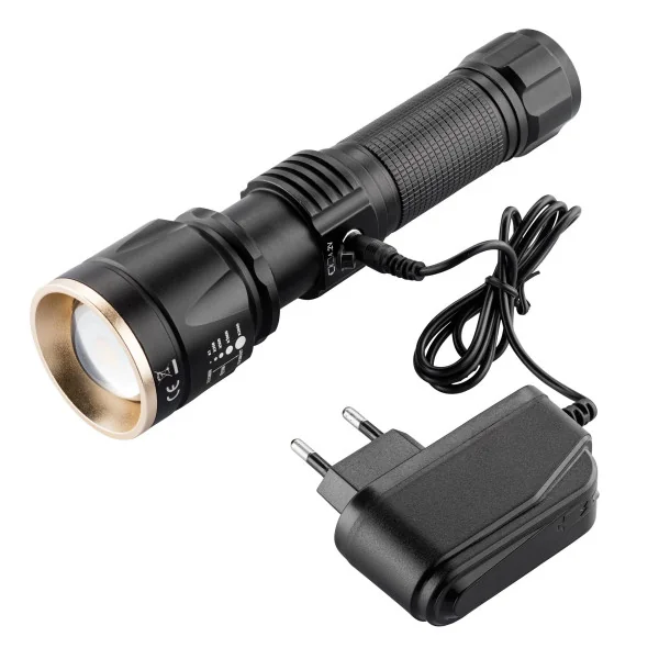 Lampe Tactique rechargeable NUM'AXES Led 1000 lumens