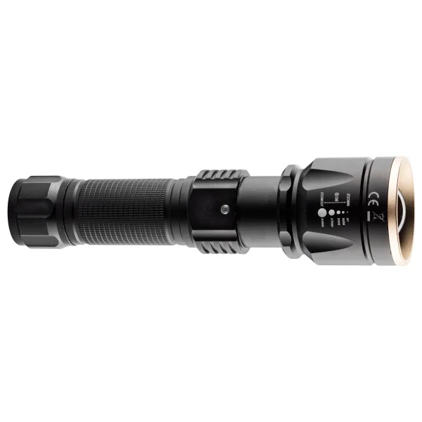 Lampe Tactique rechargeable NUM'AXES 3 Led Blanche-Rouge-Verte