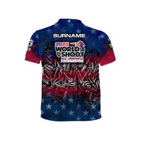 T-shirt officiel DED USA PCCMR Worldshoot 2025, taille: 5XL, nom personnalisé: sans nom, type de vêtements: femmes  Chez DEVILLE