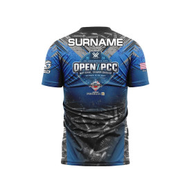 T-shirt DED USPSA OPEN/PCC National Championship 2024, taille : XS, nom personnalisé : avec nom personnalisé, type de vêtements 