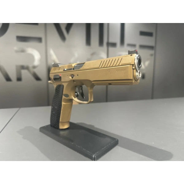 Pistolet CZ Shadow 2 Custom bronze 9x19  Chez DEVILLE ARMORY. Votre armurerie en ligne.