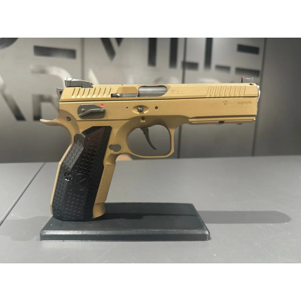 Pistolet CZ Shadow 2 Custom bronze 9x19  Chez DEVILLE ARMORY. Votre armurerie en ligne.
