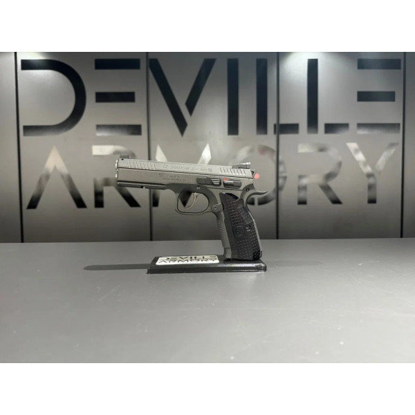 Pistolet CZ SHADOW 2 CUSTOM Cobalt 9X19  Chez DEVILLE ARMORY. Votre armurerie en ligne.
