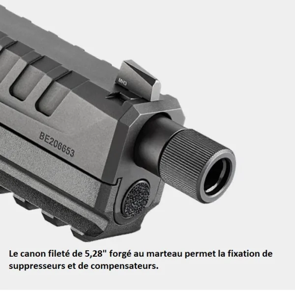 Pistolet Springfield ECHELON TB 9x19 Noir fileté