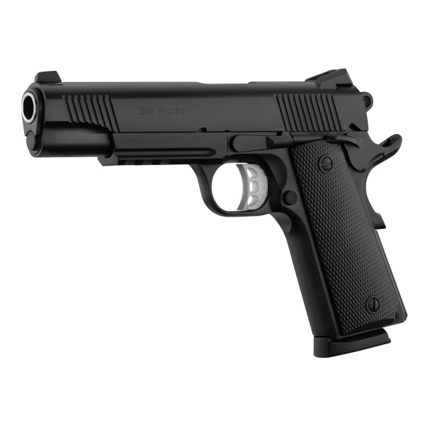Pistolet TISAS ZIG PC 1911 Noir PC 1911 CAL 45 ACP  Chez DEVILLE ARMORY. Votre armurerie en ligne.