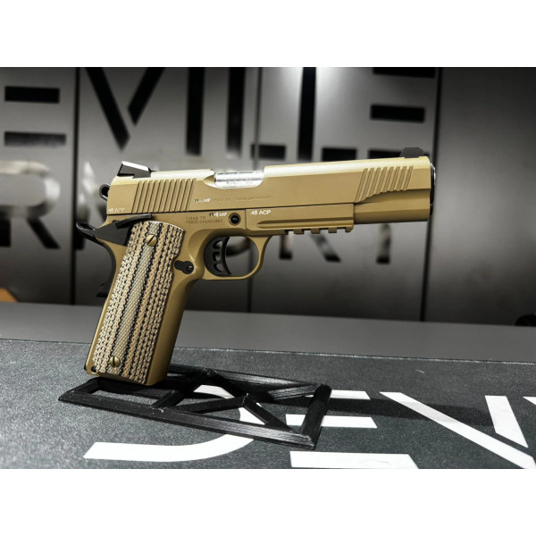 Pistolet TISAS ZIG PC 1911 FDE CAL 45 ACP 8+1CPS  Chez DEVILLE ARMORY. Votre armurerie en ligne.