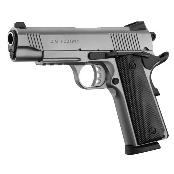 Pistolet TISAS ZIG PCS 1911 Inox CAL 9X19 mm