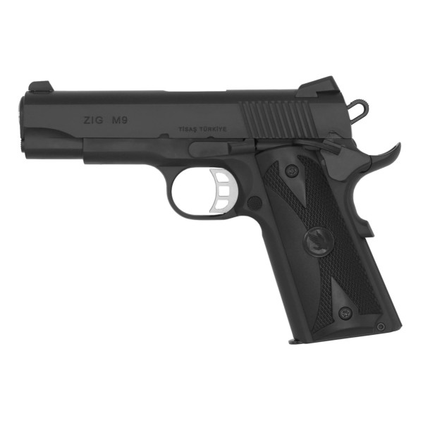 PISTOLET TISAS ZIG M9 Noir cal 9x19 mm  Chez DEVILLE ARMORY. Votre armurerie en ligne.