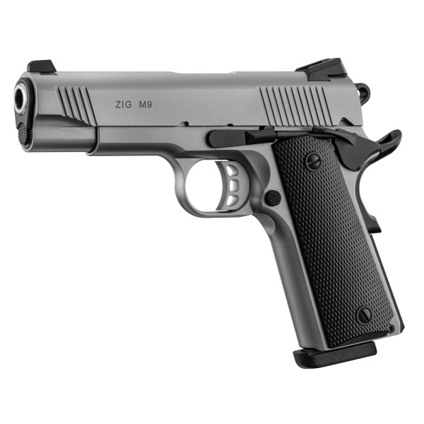 Pistolet TISAS ZIG M9 STAINLESS CAL 9X19MM 9+1CPS  Chez DEVILLE ARMORY. Votre armurerie en ligne.