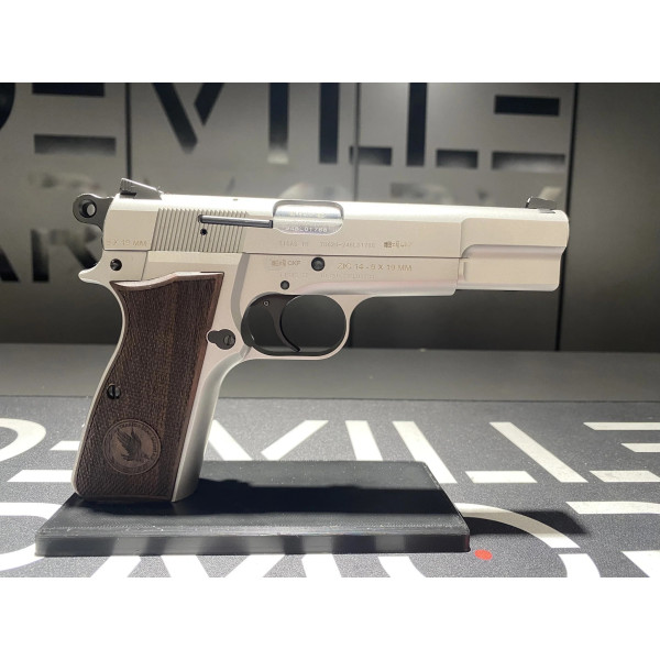 Pistolet TISAS ZIG 14 cal 9X19 mm Stainless  Chez DEVILLE ARMORY. Votre armurerie en ligne.