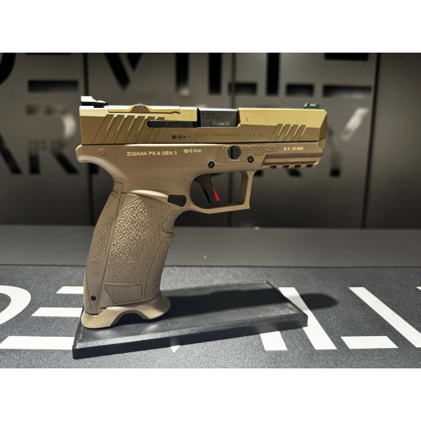 Pistolet TISAS PX-9 DUTY GEN 3 calibre 9x19 mm FDE  Chez DEVILLE ARMORY. Votre armurerie en ligne.