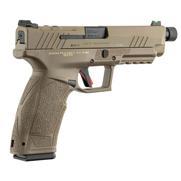 Pistolet TISAS PX-9 TACTICAL calibre 9x19 mm FDE Fileté