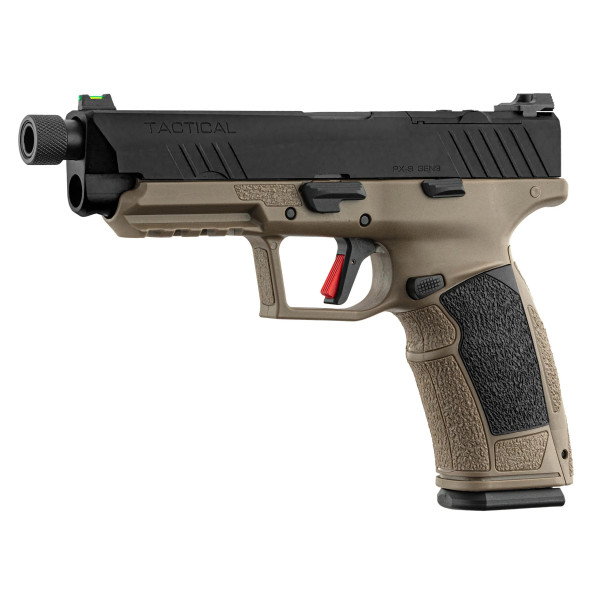 Pistolet TISAS PX-9 TACTICAL calibre 9x19 mm bicolore Fileté  Chez DEVILLE ARMORY. Votre armurerie en ligne.