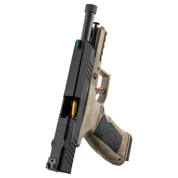 Pistolet TISAS PX-9 TACTICAL calibre 9x19 mm bicolore Fileté  Chez DEVILLE ARMORY. Votre armurerie en ligne.