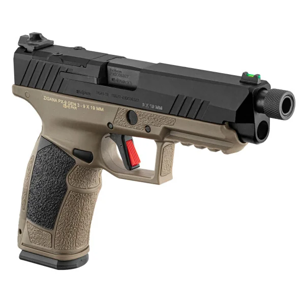 Pistolet TISAS PX-9 TACTICAL calibre 9x19 mm bicolore Fileté