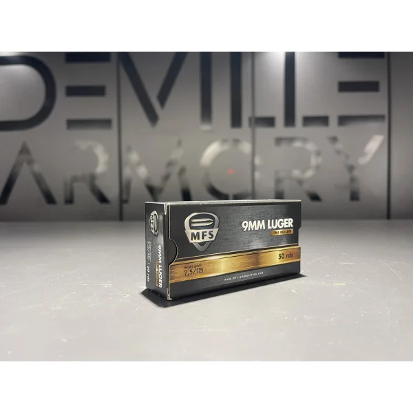 50 cartouches MFS 9x19 FMJ DTX 115GR