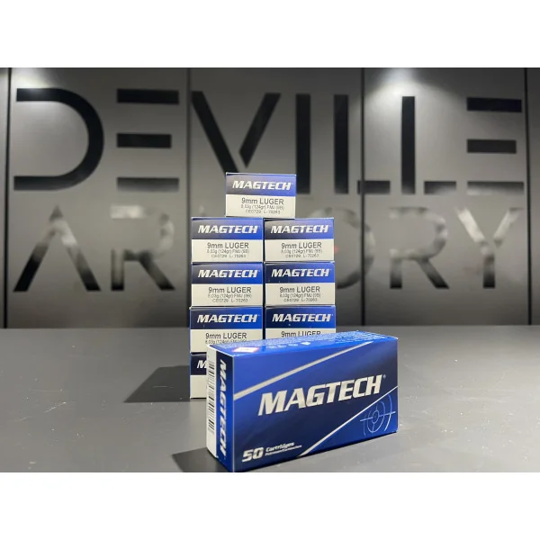 500 Cartouches MAGTECH 9X19 FMJ 124gr