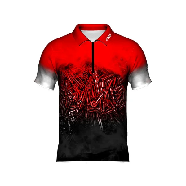 DED 9x19 Luger Red T-Shirt, size: L, Custom Name: No Name, Clothes type: Regular (Men)
