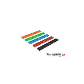 TONI SYSTEM PICM6N Rail Picatinny court avec 6 trous, NOIR  Chez DEVILLE ARMORY. Votre armurerie en ligne.