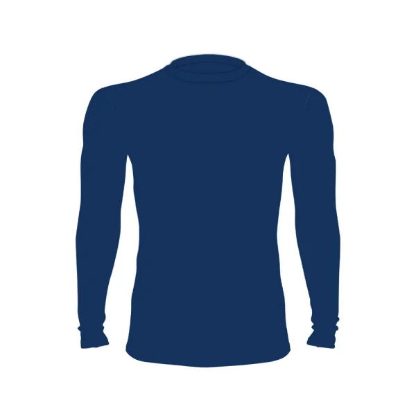 DED Competition Long Sleeve Compression T-Shirt - Solid Blue, size: L, Custom Name: No Name, Clothes type: Regular (Men)