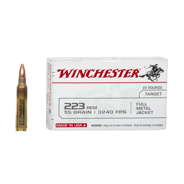 20 Cartouches WINCHESTER 223R 55gr FMJ | Deville Armory