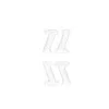 TARGET ONE Magazine Pouch Deco Patch - 4pcs./pack, Color: White