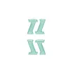 TARGET ONE Magazine Pouch Deco Patch - 4pcs./pack, Color: Cyan