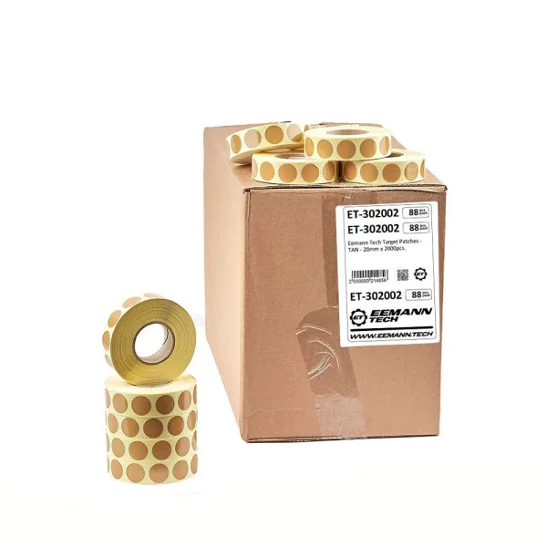 Eemann Tech PACK: Eemann Tech Target Patches - TAN - 20mm x 2000pcs. (88pcs.) (ET-302002)
