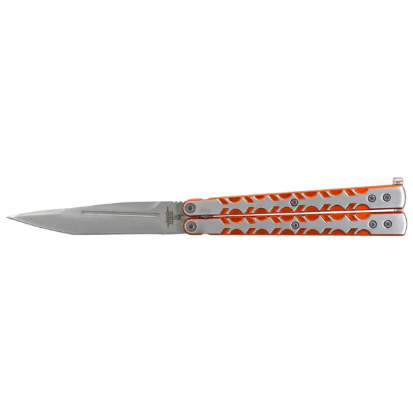 Couteau papillon orange