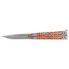 Couteau papillon orange