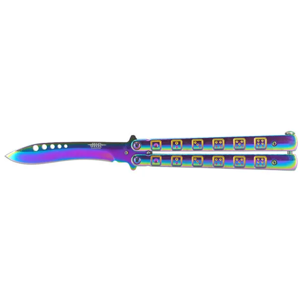 Couteau papillon Rainbow