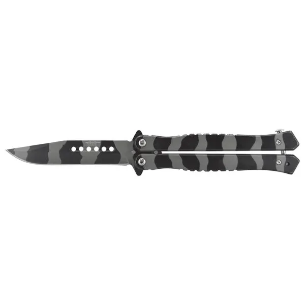 Couteau papillon Camouflage gris