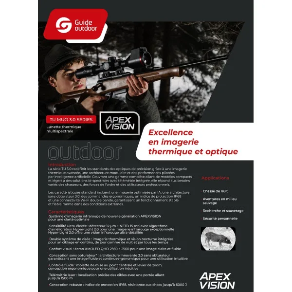 LUNETTE GUIDE THERM 1280×1024 15mk /DIGI 1920×1080 APEX LRF TU1260MS - 5
